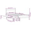 vidaXL Cama sem colch&atilde;o 100x200 cm pinho maci&ccedil;o castanho-mel