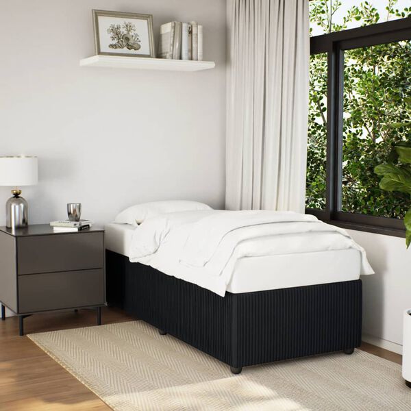 vidaXL Estrutura de cama 90x200 cm veludo preto