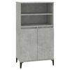 vidaXL Buff&ecirc; Cinzento Cimento 60 x 36 x 110 cm Derivados de Madeira