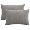 vidaXL Capa almofada 2 pcs HEERLEN Cinzento-claro 50 x 70 cm cord&atilde;o