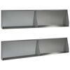 vidaXL Muro de Conten&ccedil;&atilde;o 4 unid. 100 x 12 x 40 cm A&ccedil;o Galvanizado