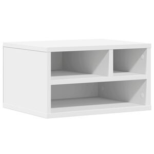 vidaXL Suporte de impressora 40x32x22,5 cm derivados madeira branco