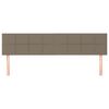 vidaXL Cabeceiras cinzento-acastanhado 160x5x78/88 cm tecido
