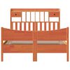 vidaXL Cama sem colch&atilde;o 140x200 cm madeira pinho maci&ccedil;a castanho-mel