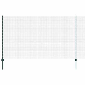 vidaXL Cerca de Arame Soldado com Postes 25 x 1,4 m Verde Malha