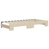 vidaXL Sof&aacute;-cama com gavet&atilde;o 80x200 cm tecido cor creme