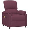 vidaXL Poltrona de massagens tecido roxo