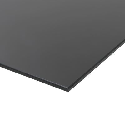 vidaXL Quadro negro magnético em vidro para parede 80x60 cm