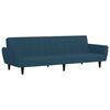 vidaXL Sof&aacute;-cama de 2 lugares veludo azul