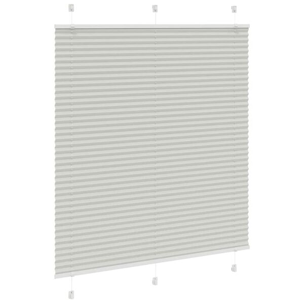 vidaXL Plissado Cego Cinzento Luz 115x150 cm Largura Tecido 114,4cm
