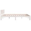 vidaXL Estrutura de cama 160x200 cm pinho maciço branco