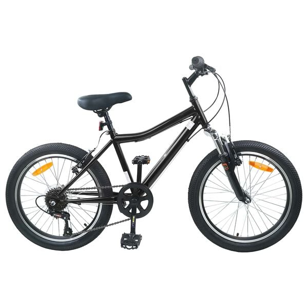 vidaXL Bicicleta Infantil 20 Polegadas 6-Speed para 6-11 Anos Preto