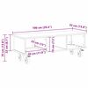 vidaXL Suporte para TV Carvalho Artesanal 100 x 35 x 35 cm