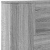 vidaXL Cabeceira Cinza Sonoma 160 x 16,5 x 103,5 cm Madeira processada