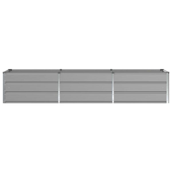 vidaXL Floreira Cinzento-claro 240 x 80 x 45 cm A&ccedil;o