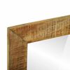 vidaXL Espelho de banheiro Retangular Castanho Madeira de manga maci&ccedil;a