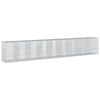 vidaXL Cesto gabi&atilde;o com cobertura 900x100x150 cm ferro galvanizado