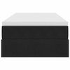 vidaXL Cama com arruma&ccedil;&atilde;o e colch&atilde;o Preto 100 x 200 cm Veludo