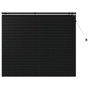 vidaXL Cortina Veneziana Preto 150 x 130 cm 35 mm