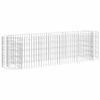vidaXL Canteiro elevado/cesto gabi&atilde;o 190x50x50 cm ferro galvanizado