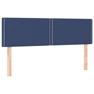 vidaXL Cabeceiras azul 144x5x78/88 cm tecido