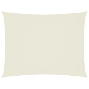 vidaXL Para-sol estilo vela tecido oxford retangular 3x4 m creme