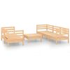 vidaXL 6 pcs conjunto lounge de jardim pinho maci&ccedil;o