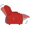vidaXL Poltrona massagem 3 lug. recl. c/ suporte copo couro art. tinto