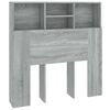 vidaXL Arm&aacute;rio de cabeceira 100x19x103,5 cm sonoma cinzento
