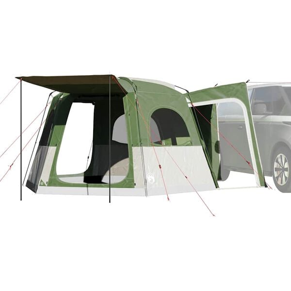 vidaXL Tenda de carro para 4 pessoas impermeável verde