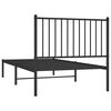 vidaXL Estrutura de cama com cabeceira 90x190 cm metal preto
