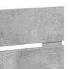 vidaXL Cabeceira Cinzento 200 cm Madeira processada