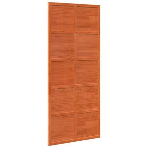 vidaXL Porta de celeiro Castanho encerado 90 x 208 cm