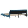 vidaXL Estrutura de cama Dover 200x200 cm veludo azul
