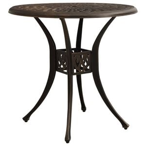 vidaXL Mesa de jardim 78x78x72 cm alum&iacute;nio fundido bronze