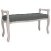vidaXL Banco 110x45x60 cm tecido cinzento-escuro