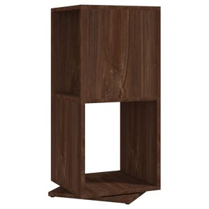 vidaXL Arm&aacute;rio girat&oacute;rio 34,5x34,5x75,5 cm aglom. carvalho castanho