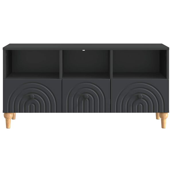 vidaXL Gabinete para TV Preto 102 x 34,5 x 50 cm Madeira engenheirada