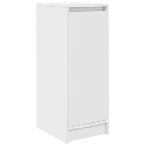 vidaXL Sapateira 29,5x34x76 cm derivados de madeira branco