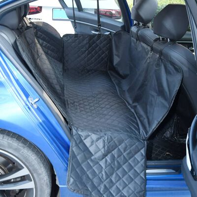 vidaXL Cobertura de assento de carro para cão 137x46x50 cm preto