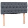 vidaXL Cama boxspring com colch&atilde;o 120x220 cm veludo cinzento-escuro