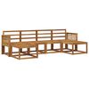 vidaXL Conjunto de Sof&aacute;s para Exterior 6 pcs Natural