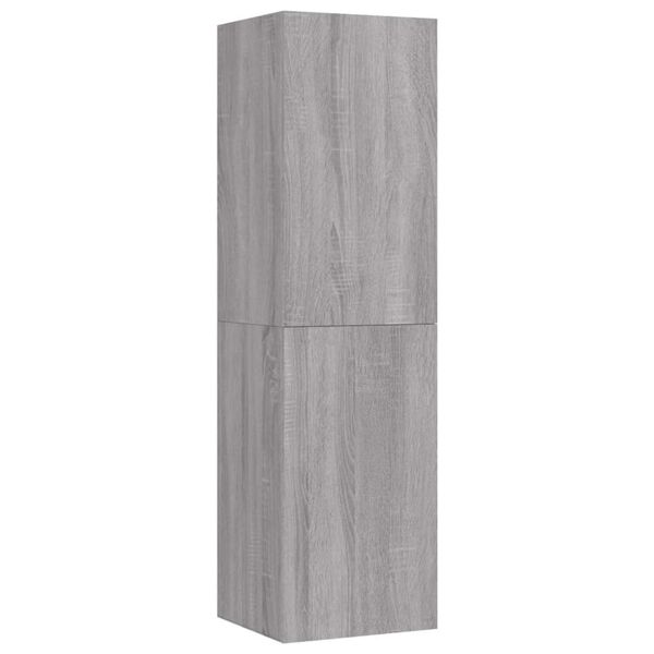 vidaXL M&oacute;vel para TV de parede 30,5x30x110 cm cinzento sonoma