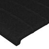 vidaXL Cabeceira de cama c/ abas tecido 93x23x78/88 cm preto