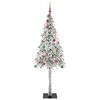vidaXL &Aacute;rvore de Natal com 300 LEDs com suporte Branco 210 cm PE e A&ccedil;o