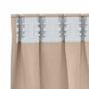 vidaXL Cortinas Blackout com Argolas 2 pcs Cinzento-acastanhado