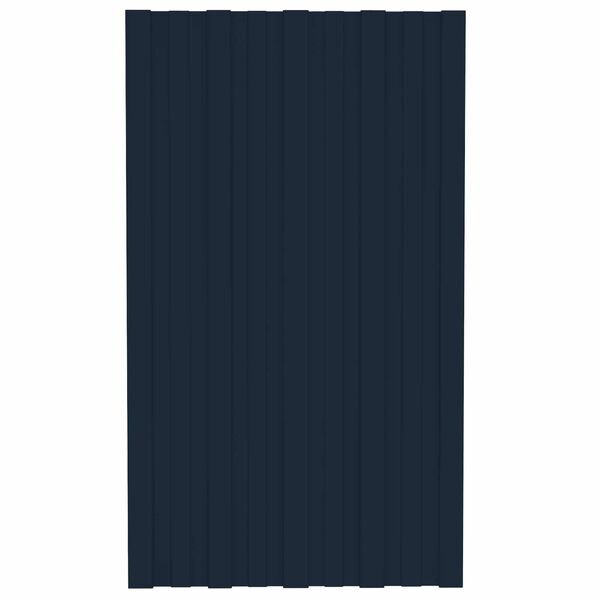 vidaXL Painel de telhado 12 pcs Antracite 80 x 45 cm A&ccedil;o galvanizado