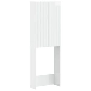 vidaXL Arm&aacute;rio de banheiro ARNHEM Branco Brilhante 66 x 25,5 x 190 cm