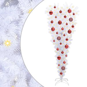 vidaXL &Aacute;rvore de Natal Artificial com 150 LEDs Branco 120 cm PVC e A&ccedil;o