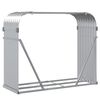 vidaXL Suporte de lenha 120x45x100 cm a&ccedil;o galvanizado prateado